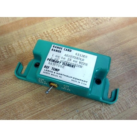 Leeds & Northrup 651208 Range Card - Used