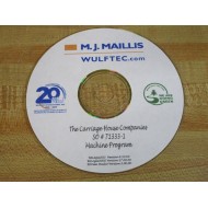 M.J. Maillis 71333-1 Machine Program CD 713331 - Used