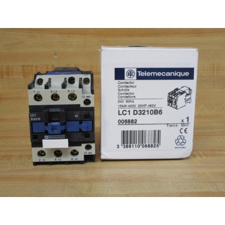 Telemecanique LC1 D3210B6 Schneider Electric Contactor LC1D3210B6