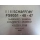 Schaffner FS8051-40-47 3-Phase Line Filter FS80514047 - Used