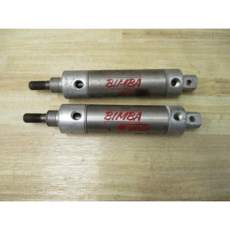 Bimba 122-DP Pneumatic Cylinder 122DP (Pack of 2) - Used