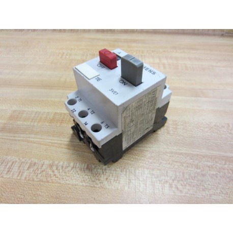 Siemens 3VE1-010-2C Motor Starter 3VE10102C RedGray Switches - Used