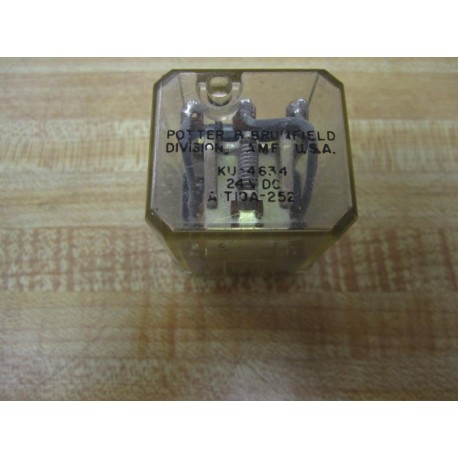 Potter & Brumfield KU-4634 24 V DC KU4634 Relay - Used