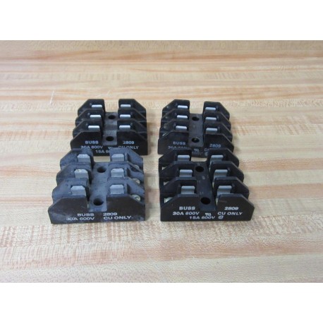 Bussmann 2809 Three Pole Fuse Block (Pack of 4) - Used