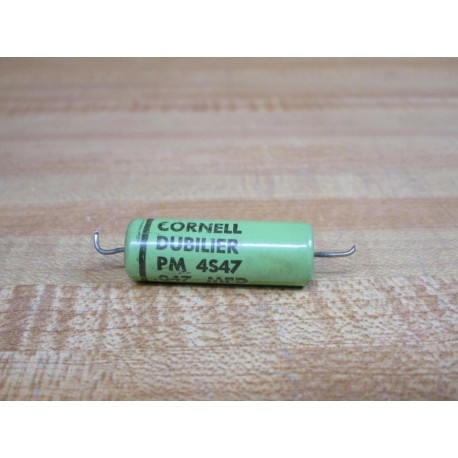 Cornell Dubilier PM 4S47 Capacitor 0.47 MFD 400VDC PM4S47 - Used