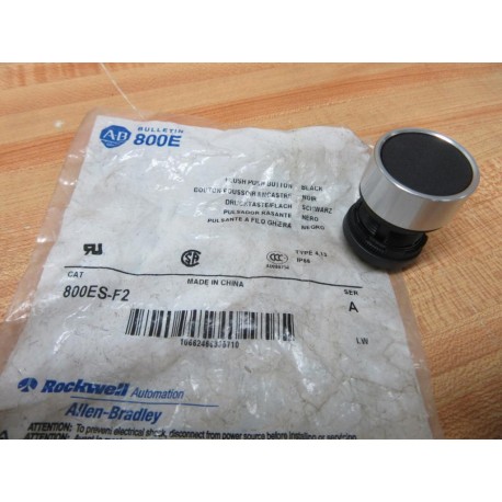 Allen Bradley 800ES-F2 Black Button 800ESF2
