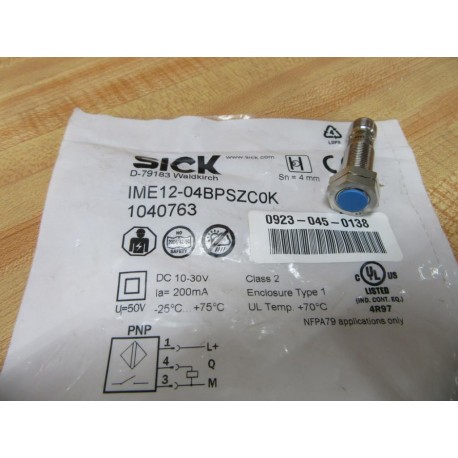 Sick IME12-04BPSZC0K Proximity Sensor 1040763