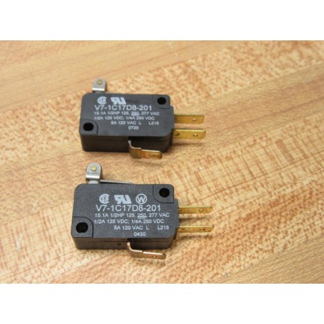 Micro Switch V7-1C17D8-201 Honeywell Switch (Pack of 2) - New No Box