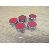 Telemecanique ZB2-BA4 Red Push Button ZB2BA4 061202 (Pack of 5) - Used
