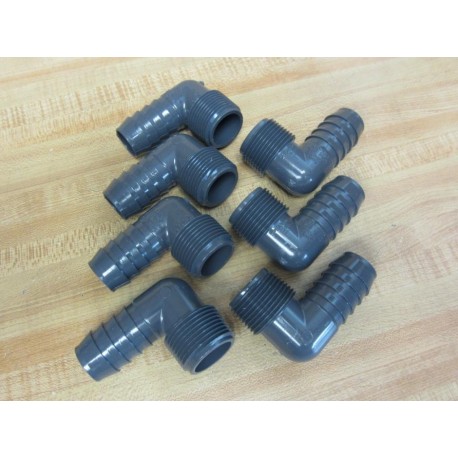 Spears 1413-010 1" Barbed x 1" MNPT PVC Fitting 1413010 (Pack of 7) - New No Box