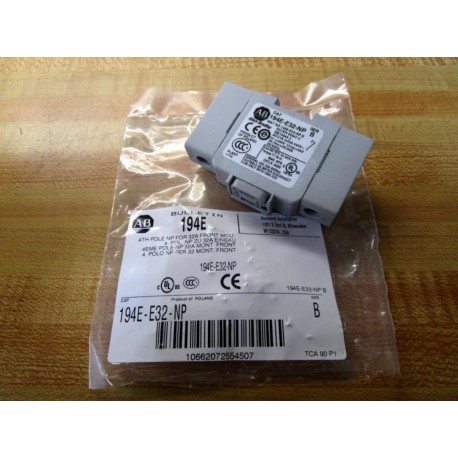 Allen Bradley 194E-E32-NP Switch Accessory 194EE32NP