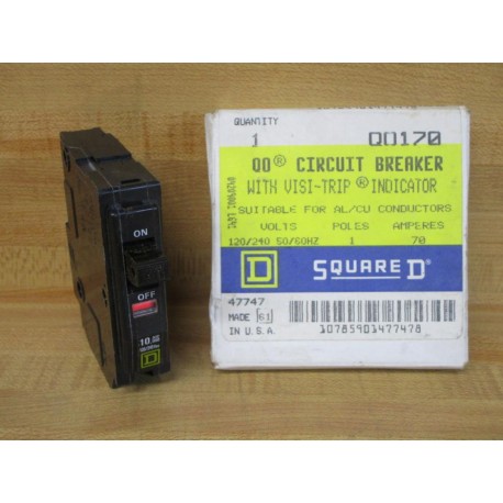 Square D Q0170 Schneider Electric 70A Circuit Breaker 47747