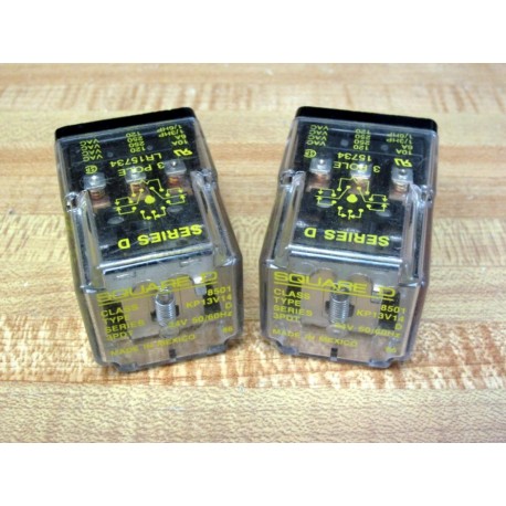 Square D 8501-KP13-V14 Relay 8501KP13V14 (Pack of 2) - New No Box