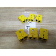 25MW-401-210 Thermocouples Connectors 25MW401210 Yellow Female (Pack of 6)