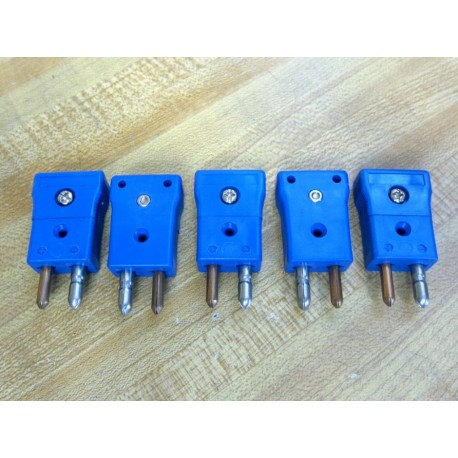 25MW-401-210 Thermocouples Connectors 25MW401210 Blue Male (Pack of 5) - New No Box