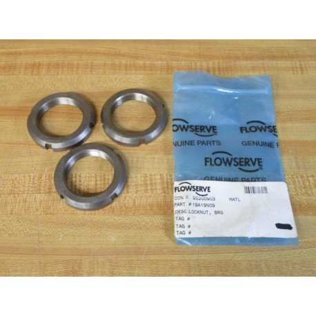 Flowserve N09 Locknut  19A19N09 (Pack of 3)