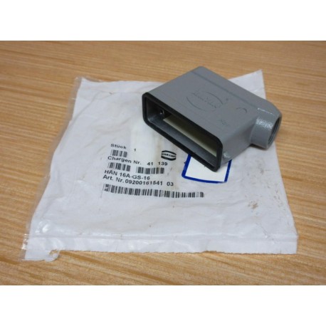 Harting HAN 16A-GS-16 Side Entry Hood 09200161541