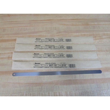 Starrett 667-10 Feeler Stock 66710 (Pack of 4)