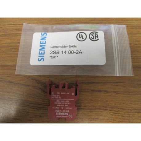 Siemens 3SB1-400-2A Lamp Holder 3SB14002A 3SB1400-2A