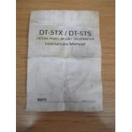 Nidec DT-5TXDT-5TS Tachometer Instruction Manual - Used