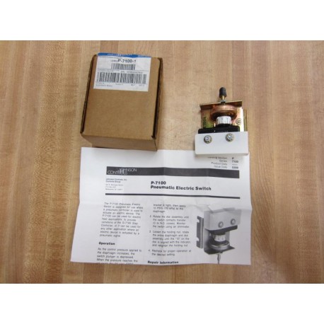 Johnson Controls P-7100-1 Pneumatic Electric Switch P71001