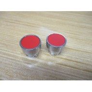 Telemecanique ZB2-BA4 Red Push Button ZB2BA4 061202 (Pack of 2) - New No Box