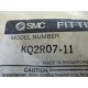 SMC KQ2R07-11 One-Touch PLug-In Reducer KQ2R0711 (Pack of 16)