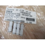 MSC 43406180 Straight Union 4mm (Pack of 4)