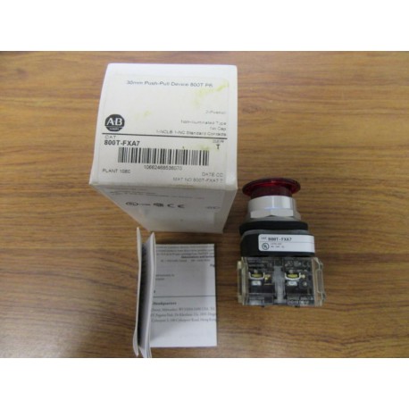 Allen Bradley 800T-FXA7 Push Pull Switch