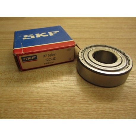 SKF 6203-2Z Bearing 62032Z (Pack of 2)