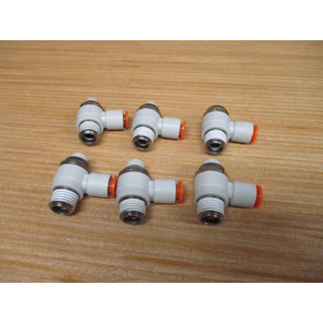 SMC NAS2201F-N02-07S Speed Control Elbow NAS2201FN0207S (Pack of 6) - New No Box