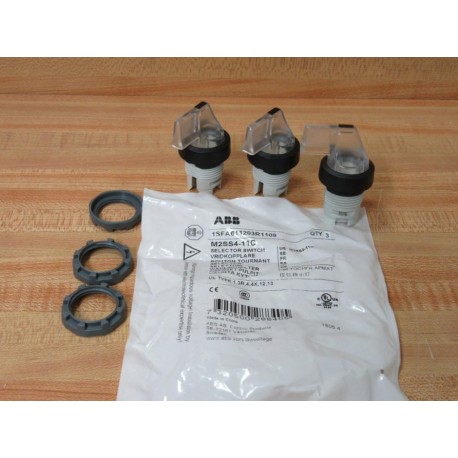 ABB M2SS4-11C Selector Switch 1SFA611203R1108 (Pack of 3)
