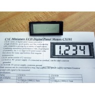 C+C CX101 Miniature LCD Digital Panel Meter - New No Box