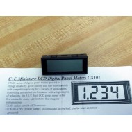 C+C CX101 Miniature LCD Digital Panel Meter - Used