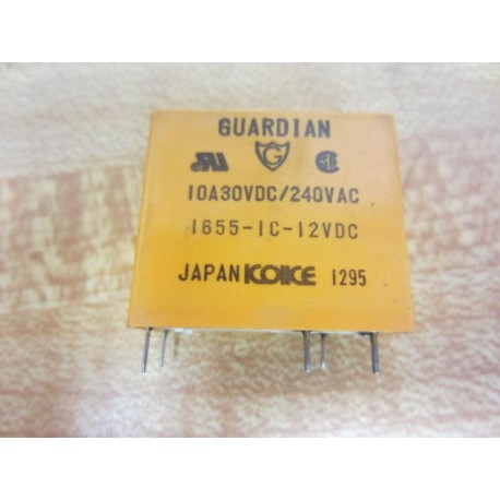 Guardian 1655-1C-12VDC 1655IC12VDC Relay - New No Box