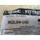SMC KQL04-U02 90° Elbow Fitting KQL04U02 (Pack of 13)