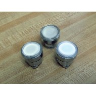 Telemecanique ZB4-BW313 White Pushbutton 35381 (Pack of 3) - Used