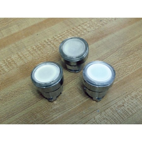 Telemecanique ZB4-BW313 White Pushbutton 35381 (Pack of 3) - Used