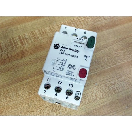 Allen Bradley 140-MN-1000 Starter 6.3-10A 140MN1000 Ser C - New No Box