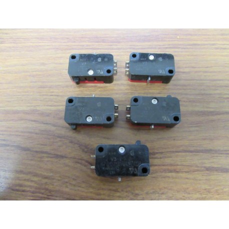 Micro V3.15 Push Button Limit Switch (Pack of 5) - New No Box