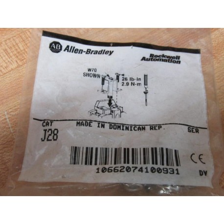 Allen Bradley J-28 Overload Relay Heater Element J28