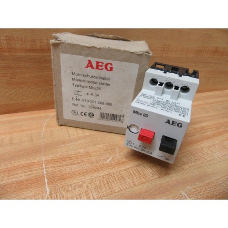 AEG 910-201-208 4-6.3A Starter MBS25 910-201-208-000