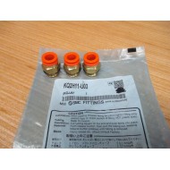 SMC KQ2H11-U03 Straight Union KQ2H11U03 (Pack of 3)