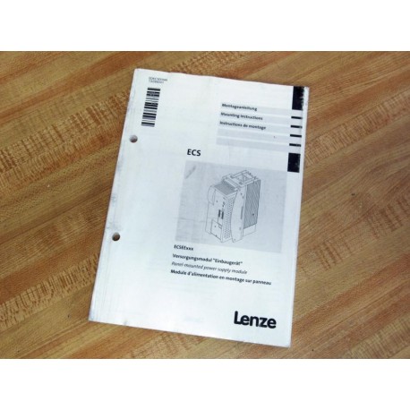 Lenze EDKCSEE040 Mounting Instructions 13296041 - New No Box