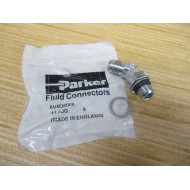 Parker 6V4OMXS 37° Flare, Tube x BSPP 45°Elbow 6V40MXS