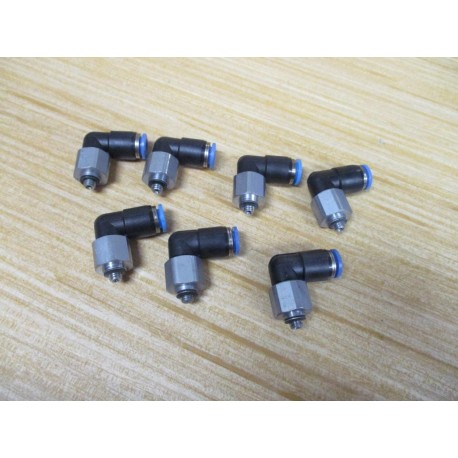 Festo QSRL-M5-6 Rotatable Push-In L-Fitting 153530 (Pack of 7) - Used