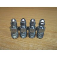 Brennan Industries 2404-04-04 37° Flare, Tube x NPT Fitting (Pack of 4) - New No Box