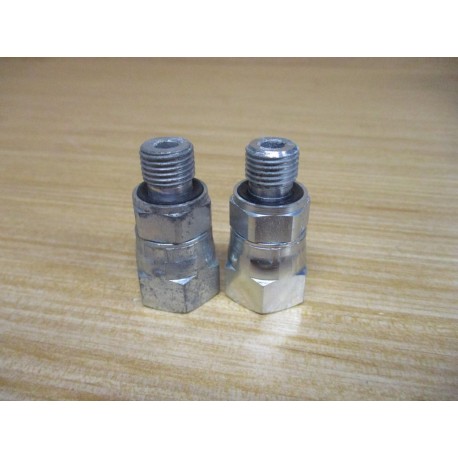 Parker 8-4F642EDMXS 37°Flare Swivel, Tube x BSPP Fitting (Pack of 2) - New No Box