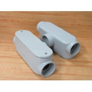 Kraloy T20 2" PVC Conduit Fitting w2" Cover (Pack of 2) - New No Box