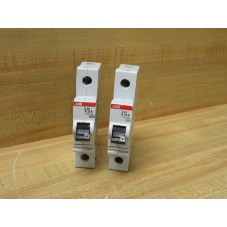 ABB S271-K10A 10A Circuit Breaker S271-K10 (Pack of 2) - Used